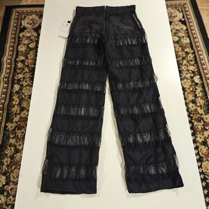 Straight transparent pants